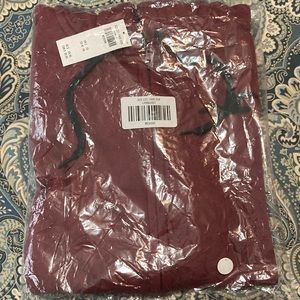 Maroon zip up Hollister jacket never worn still in package